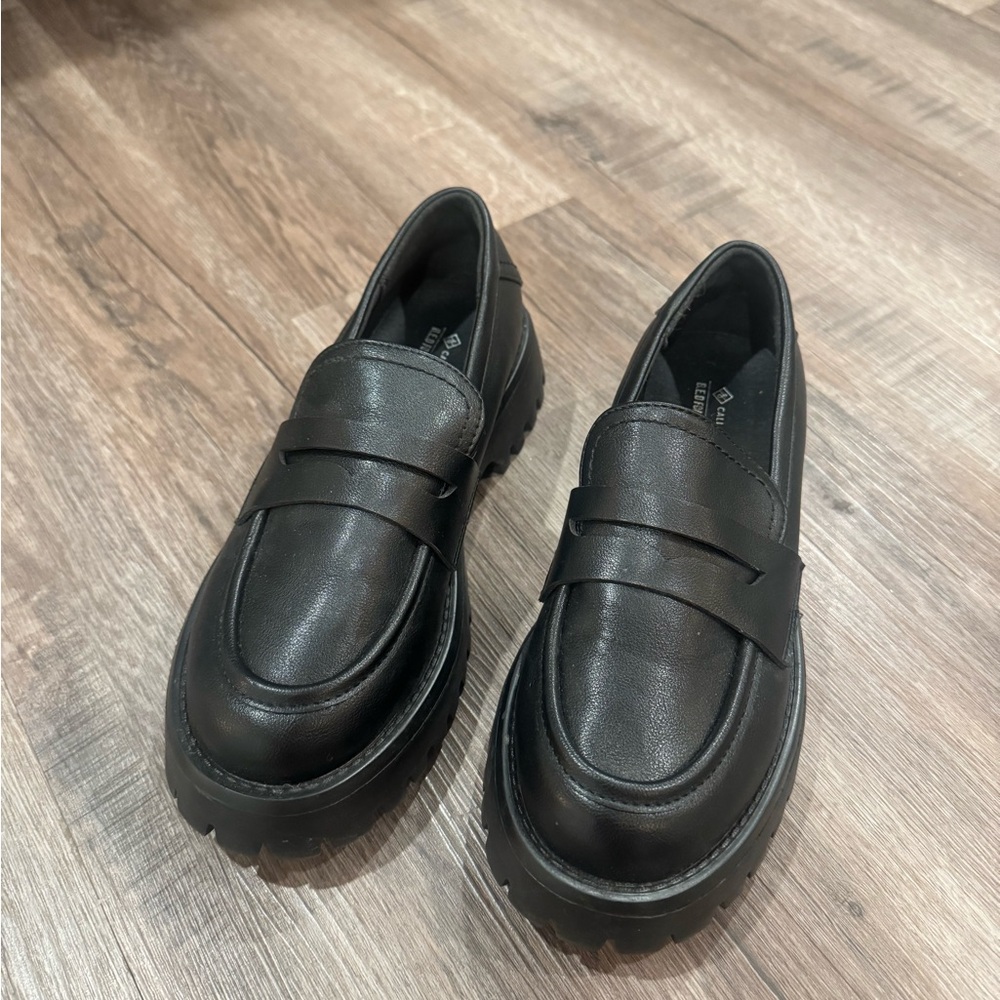 Call It Spring Black Slip-On Loafers